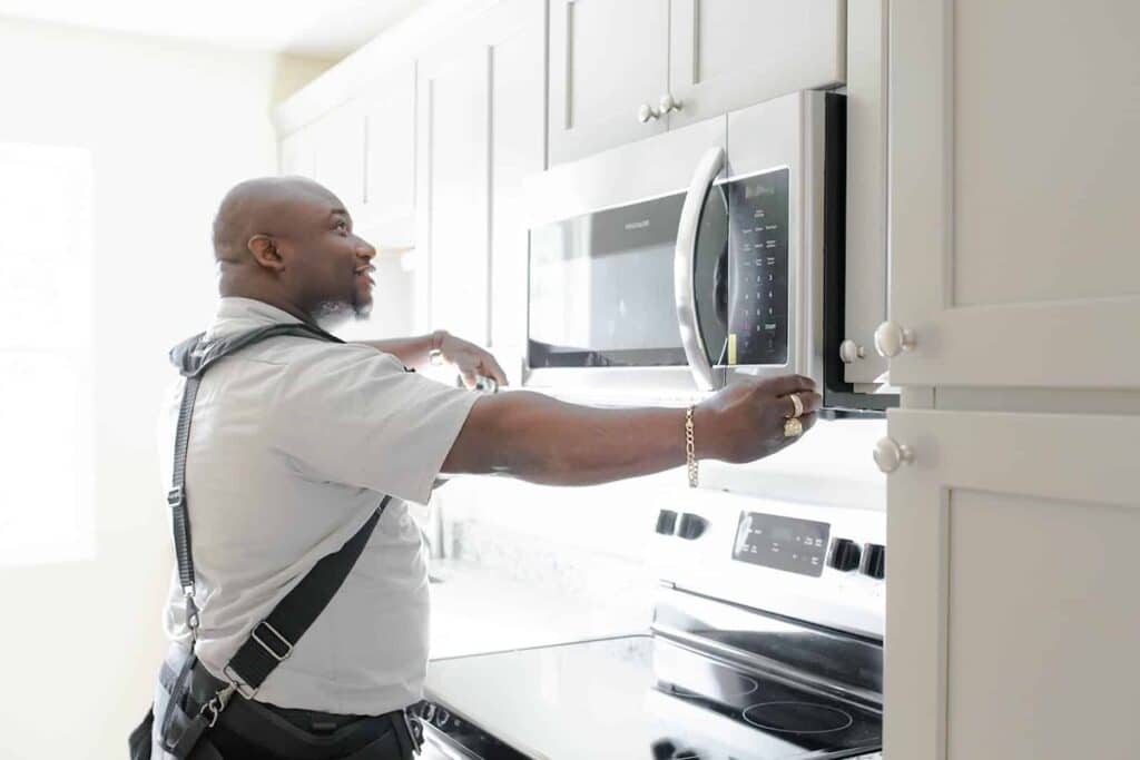 install & wire kitchen appliances