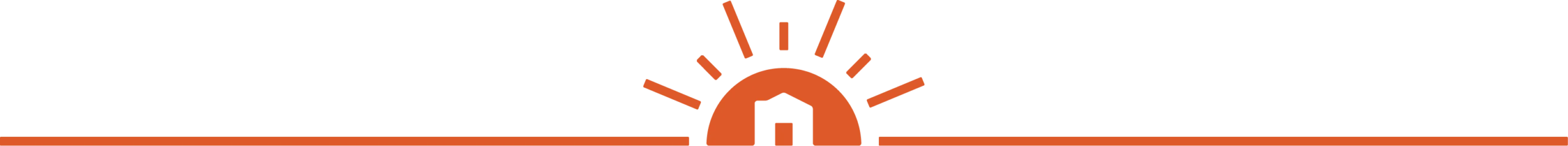 sunrise logo shape divider